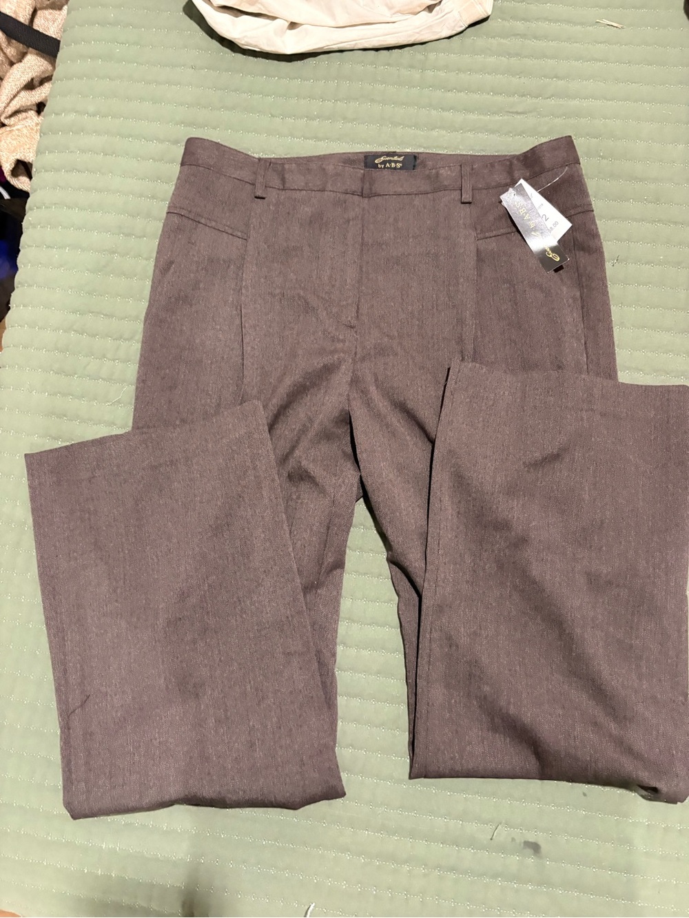 Essentials Women's Brown Straight-Leg Trousers